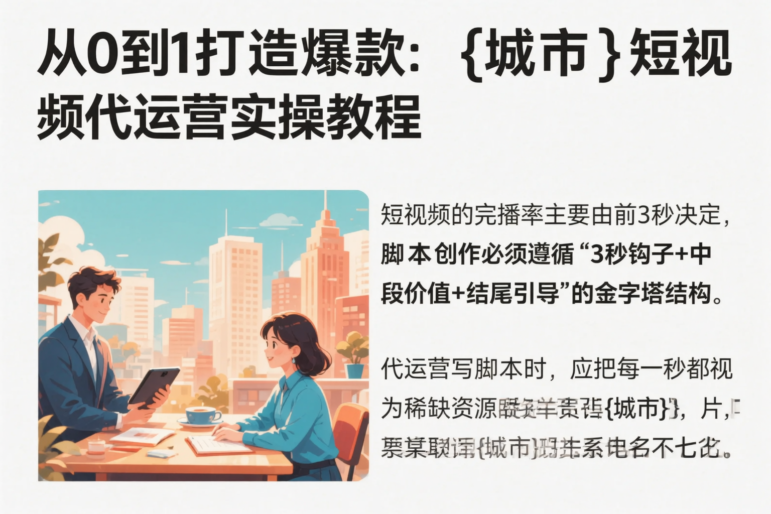从0到1打造爆款：百色短视频代运营实操教程