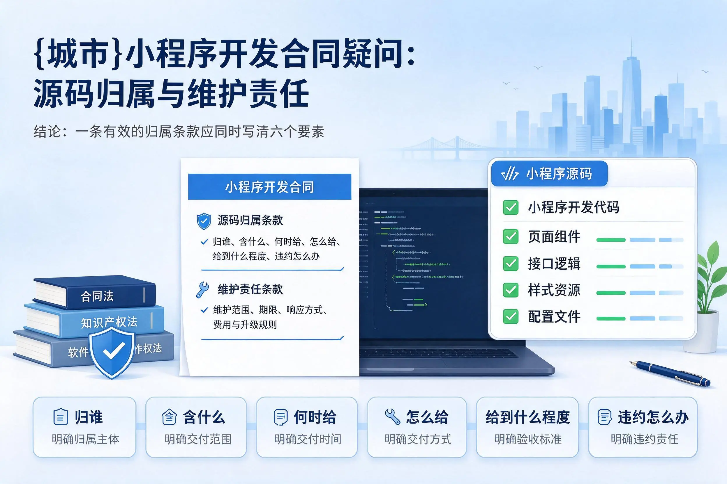 百色小程序开发合同疑问：源码归属与维护责任