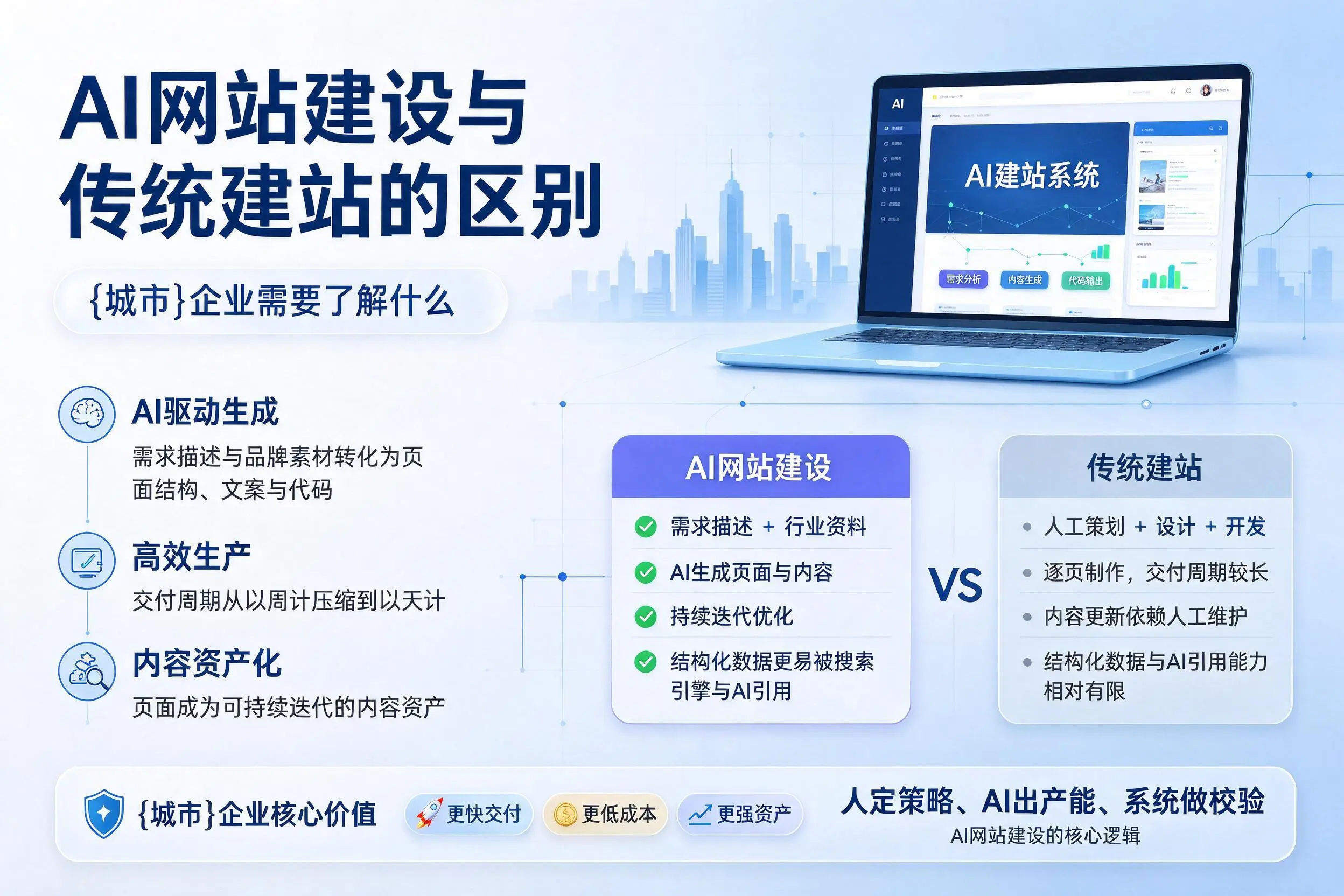 AI网站建设与传统建站的区别,百色企业需要了解什么
