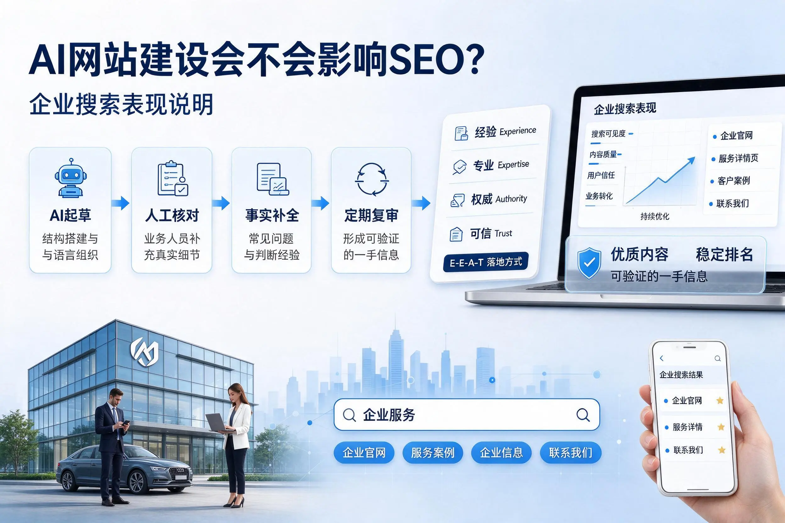 AI网站建设会不会影响SEO？百色企业搜索表现说明