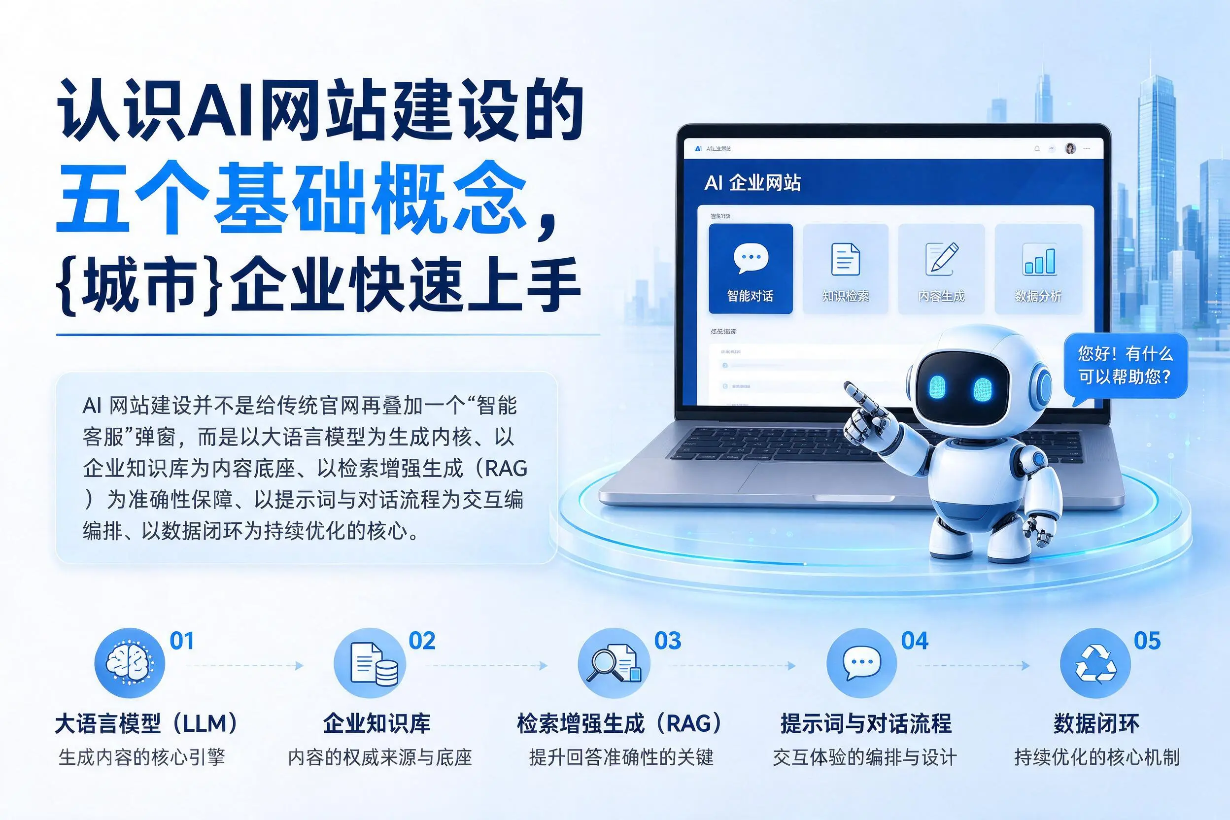 认识AI网站建设的五个基础概念，百色企业快速上手