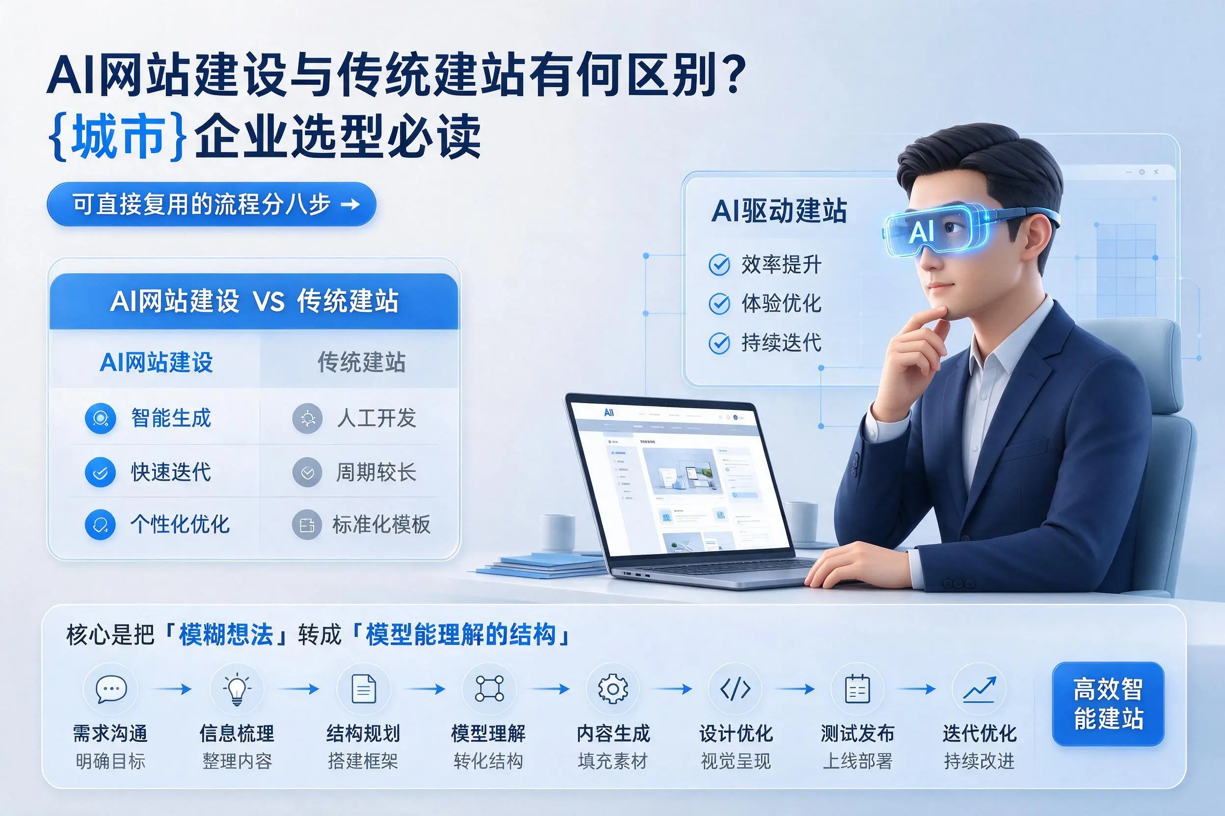 AI网站建设与传统建站有何区别？百色企业选型必读
