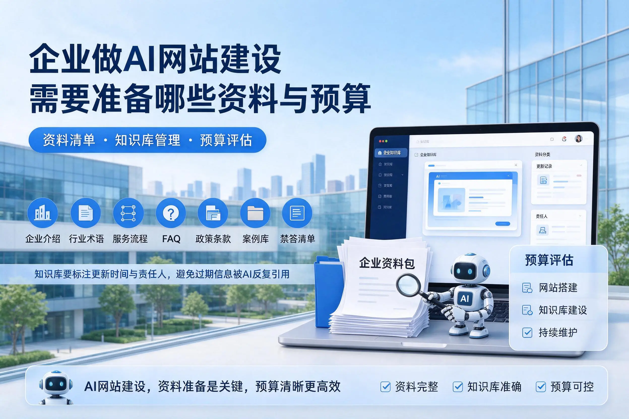 百色企业做AI网站建设需要准备哪些资料与预算