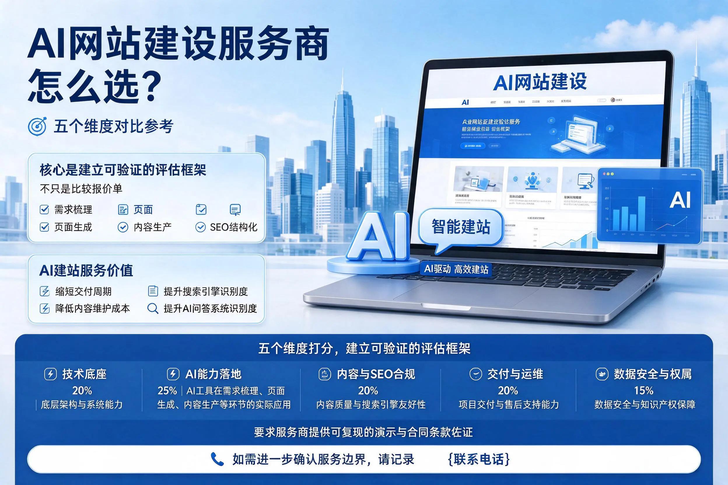 百色AI网站建设服务商怎么选？五个维度对比参考